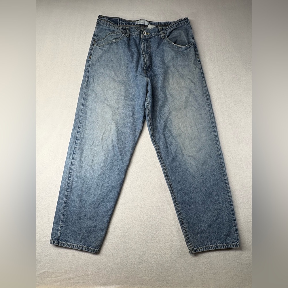 Vintage Levi’s Silvertab Loose Fit Baggy Jeans Men Size 36x32 Blue Y2K Skater